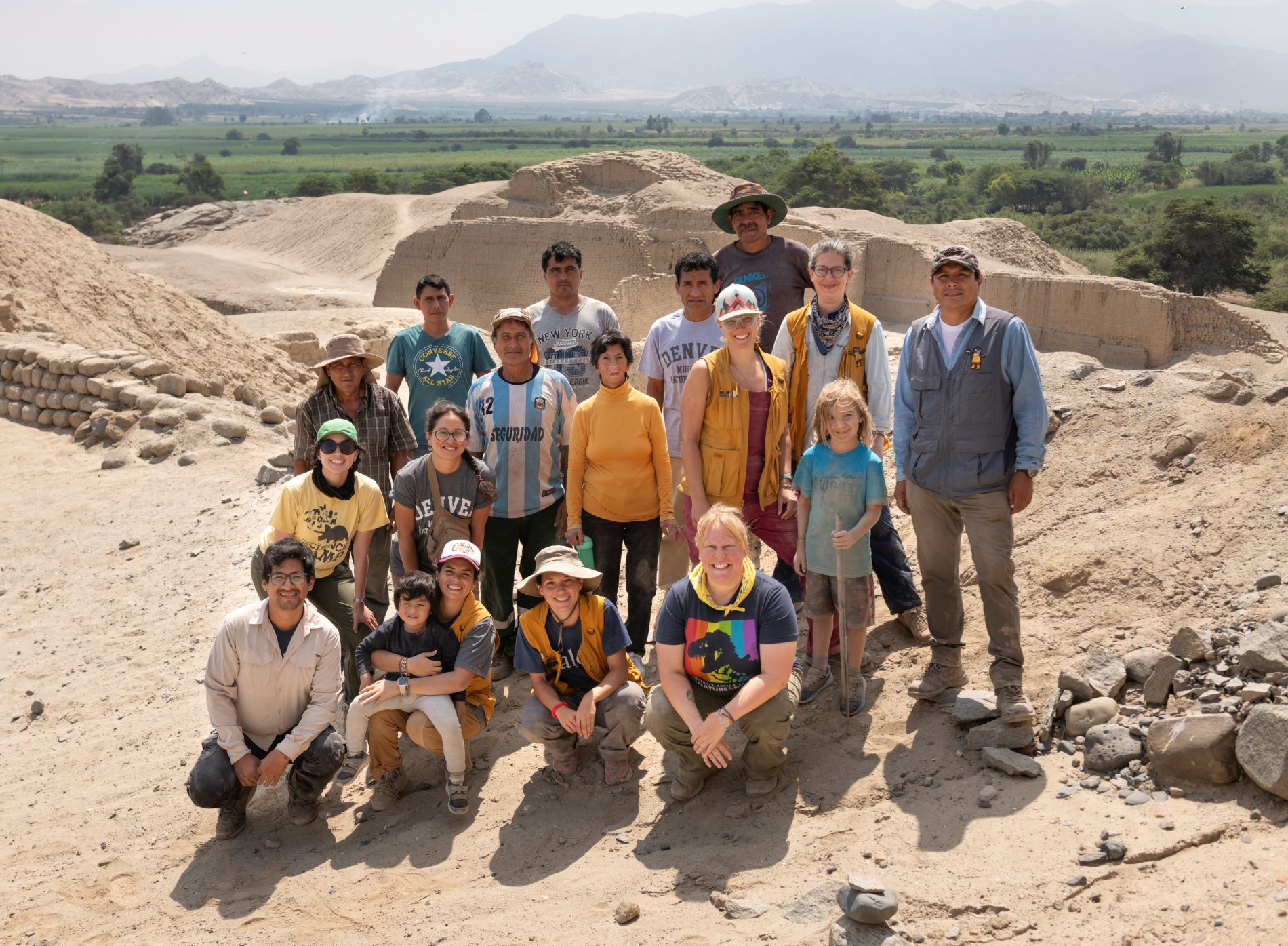 Members of the  “Archaeological Landscapes of Pañamarca” (Paisajes Arqueológicos de Pañamarca) research project in 2023. (Photo/ Rick Wicker)