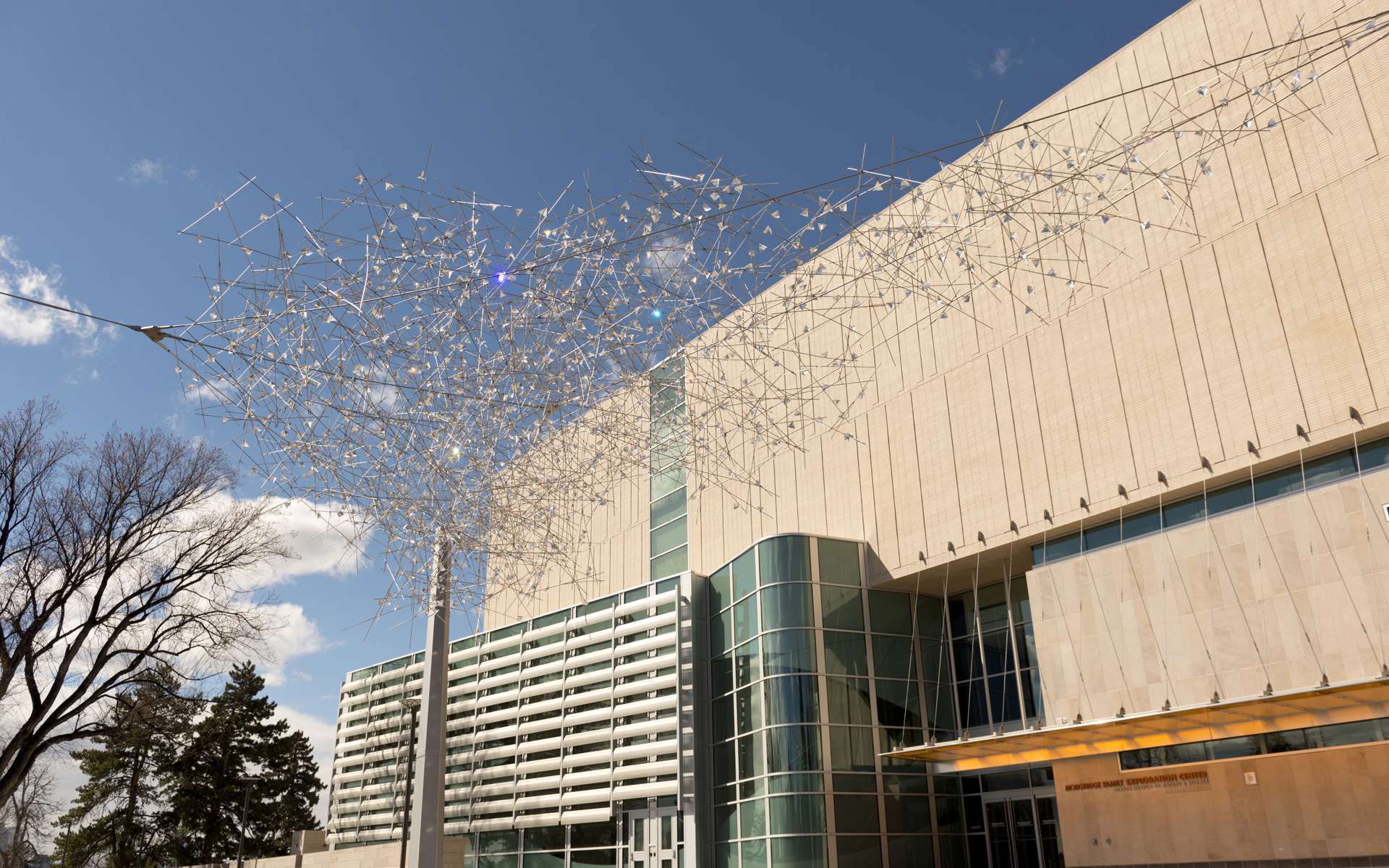Edit Cloud Sculpture On The South Side Of The Building