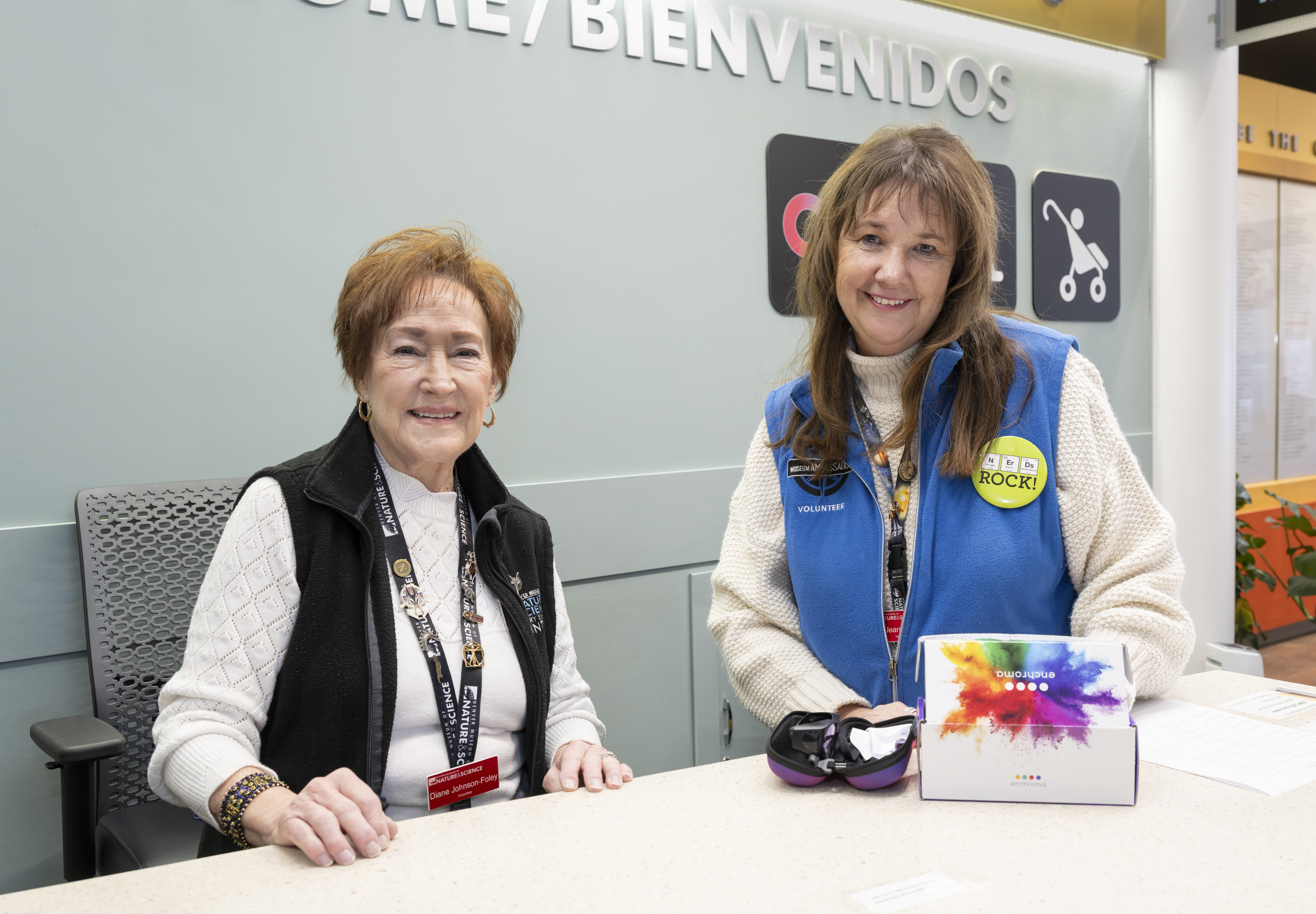 Volunteers at the Information Desk