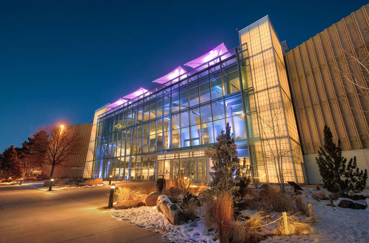Museum West Atrium At Night
