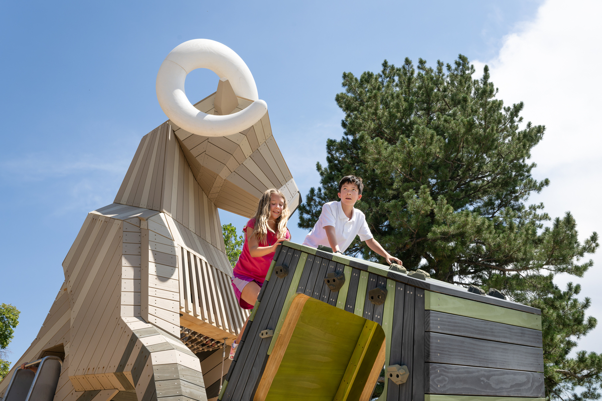 Children play at Nature Play