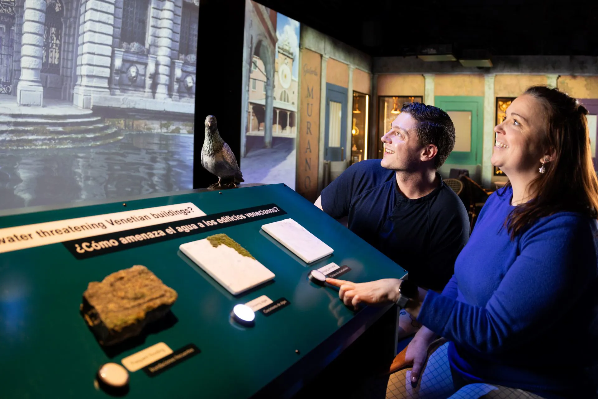 Guests inside exhibition