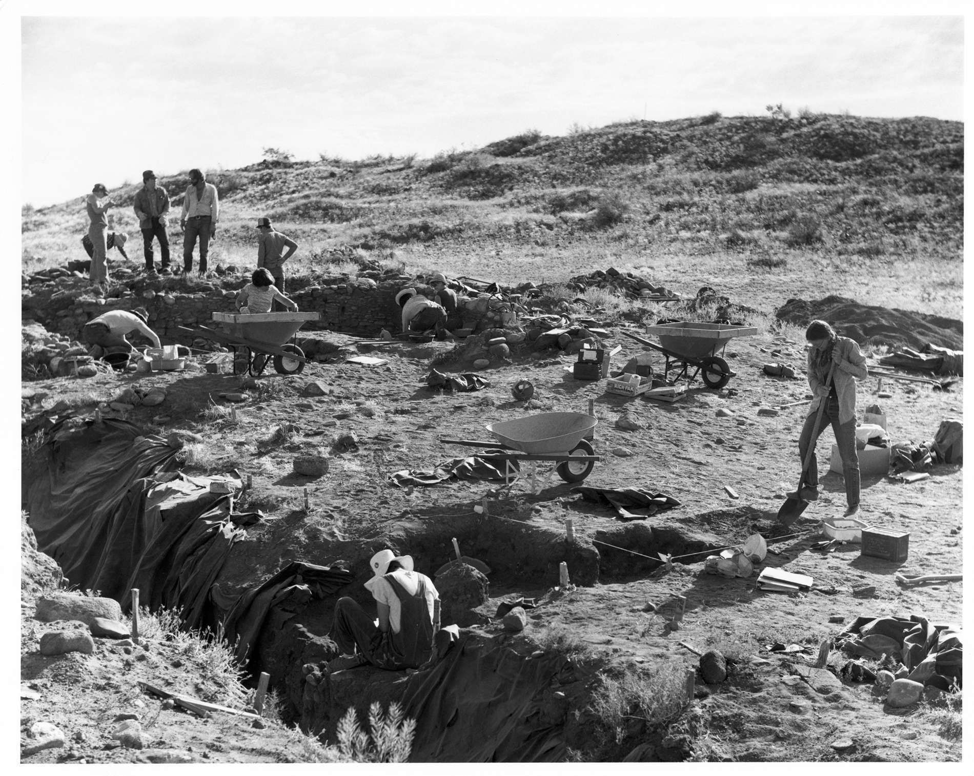 Original photograph from the WS Ranch site during excavation